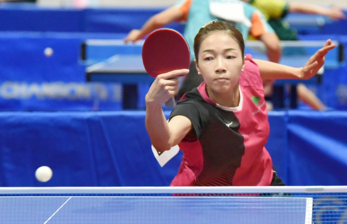 國泰人壽劉馨尹取得110年度中華桌球國手排名賽女子組第一名資格（記者陳治交攝）